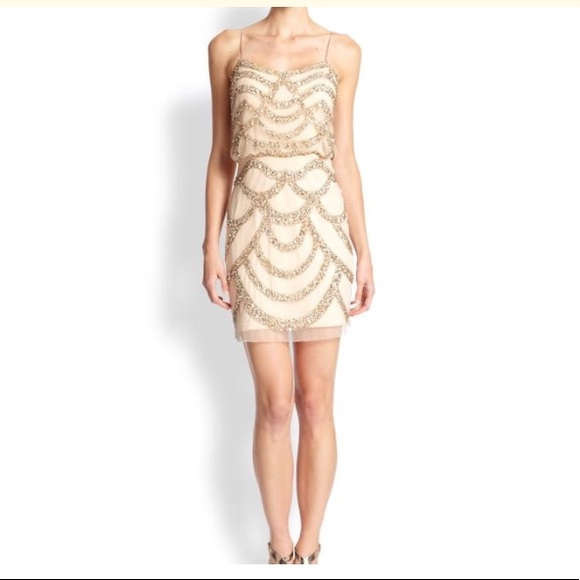 Aidan Mattox Pink Embellished Blouson Party - Picture 4 of 8